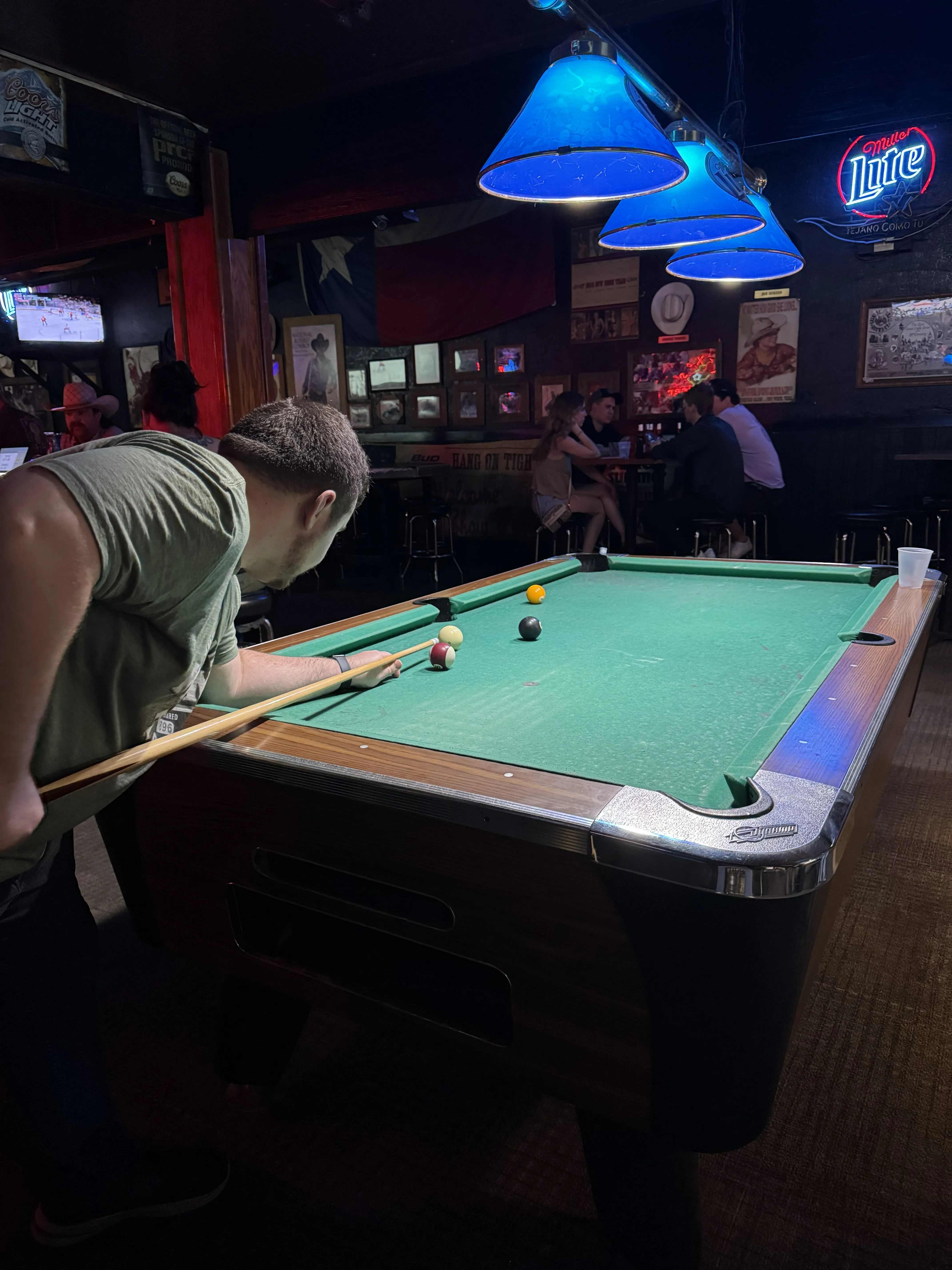 The pool table
